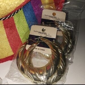 90s Bamboo Oval Earrings